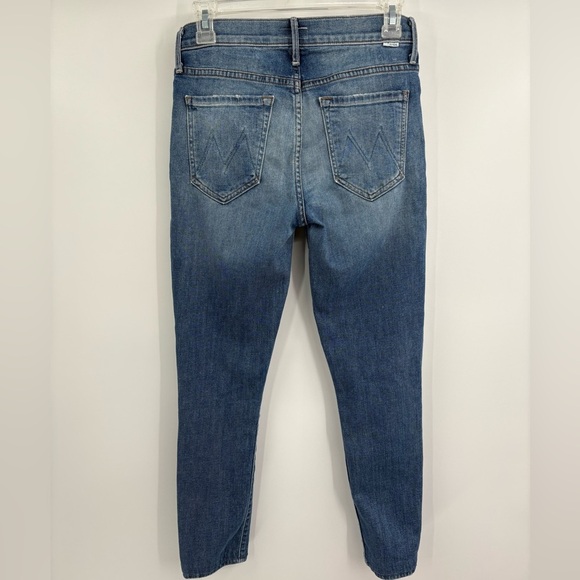Mother denim the charmer satisfaction blue skinny jeans size 27 - Picture 10 of 16